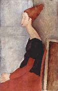 Amedeo Modigliani Portrader Jeanne Heuterne in dunkler Kleidung china oil painting artist